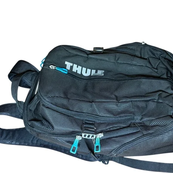 Thule Black Teal Men's Backpack Cycling Sports Outdoors Padded - Picture 5 of 13